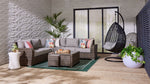 Whispering Pine 3 - Piece Outdoor Sectional - Dark Grey