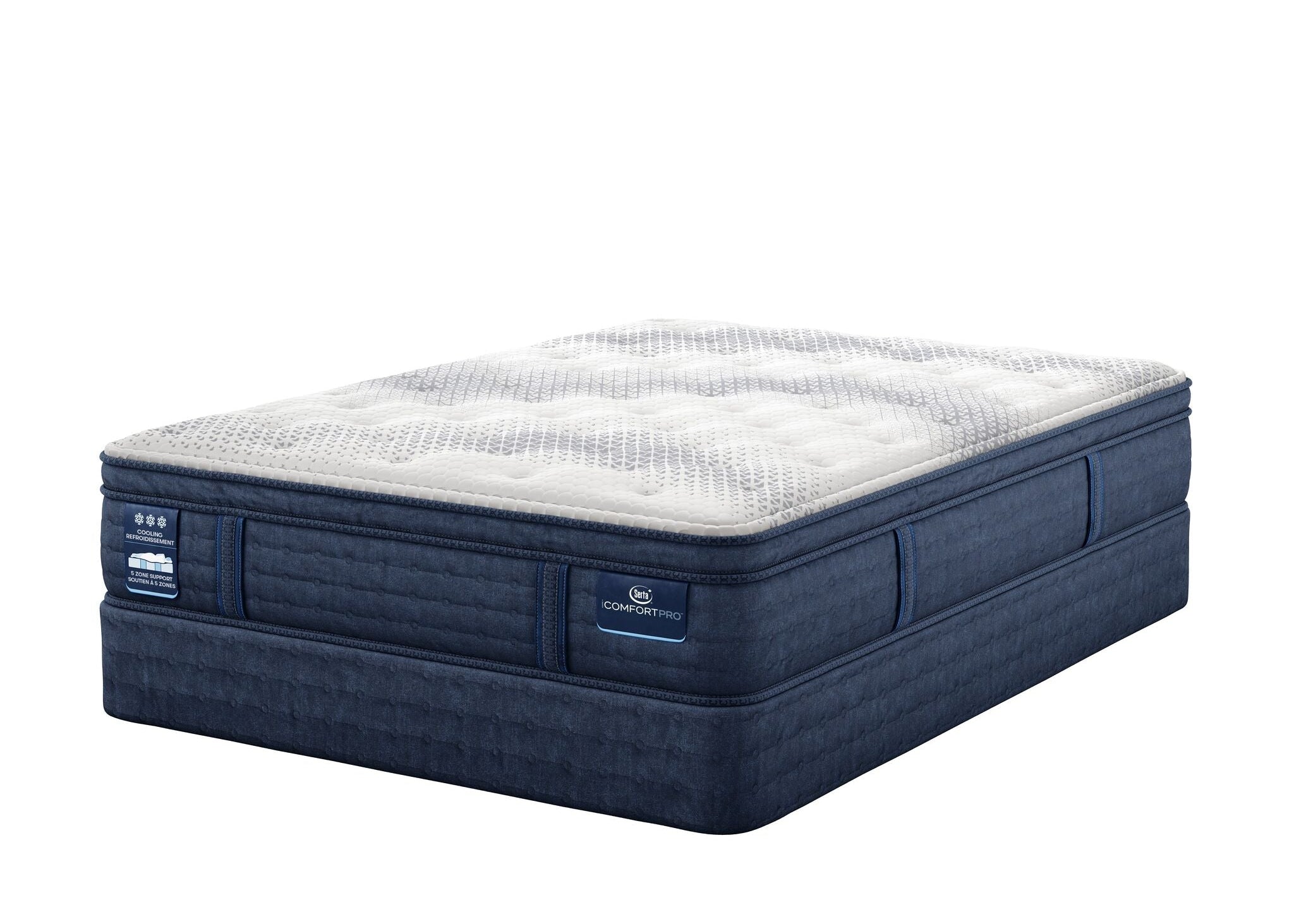 Serta iComfort PRO Whitby Plush Twin XL Mattress and Boxspring Set
