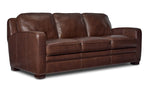 Wilmington Leather Sofa and Loveseat Set - Dark Brown