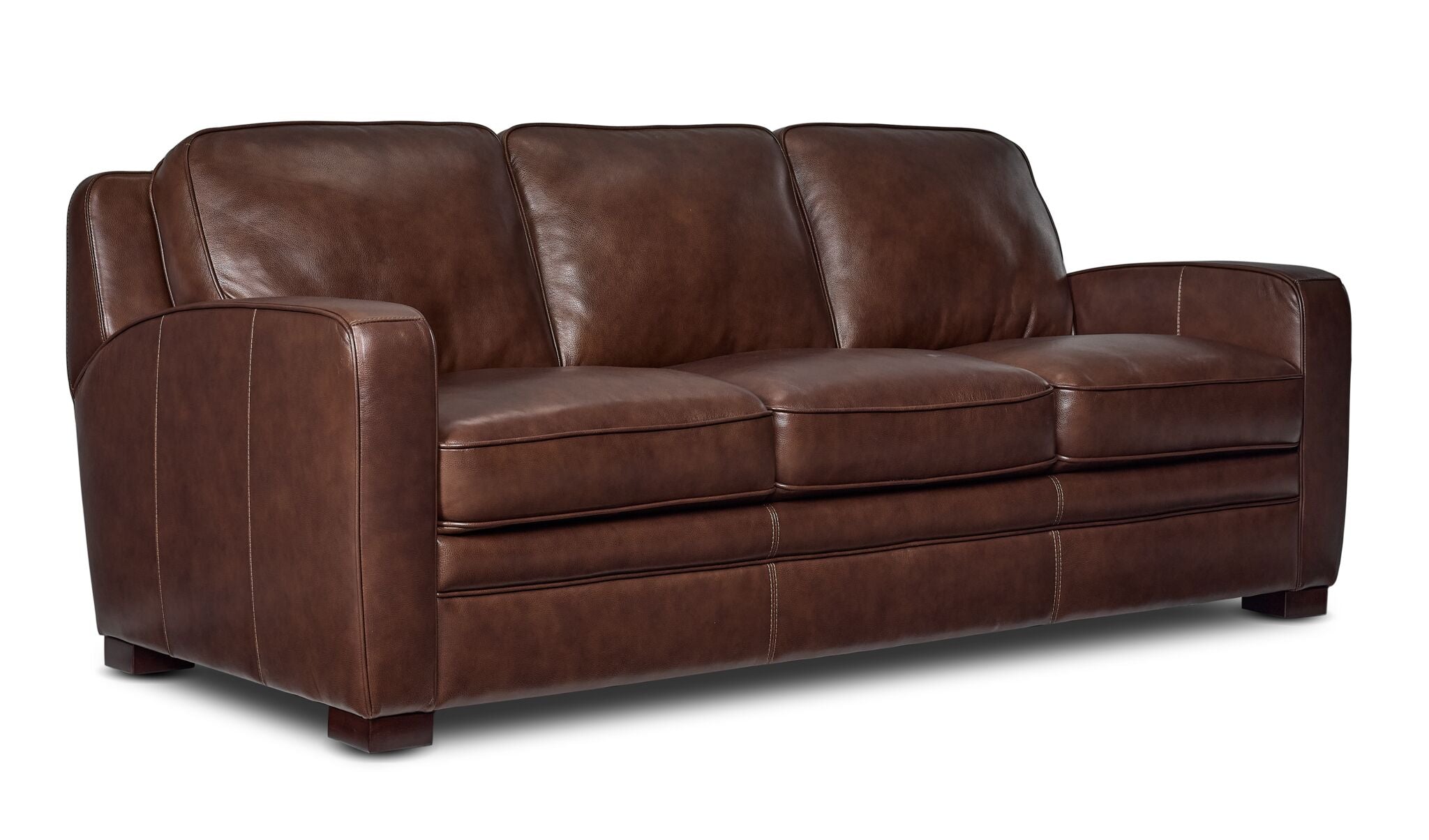 Wilmington Leather Sofa and Chair Set - Dark Brown