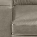 Wilmington Leather Loveseat - Light Grey