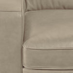 Wilmington Leather Sofa, Loveseat and Chair Set - Ivory