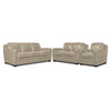 Wilmington Ens. Sofa, causeuse et fauteuil en cuir - ivoire