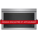 KitchenAid Four micro-ondes 1,1 pi cu avec hotte intégrée acier inoxydable PrintShieldMC YKMMF330PPS--