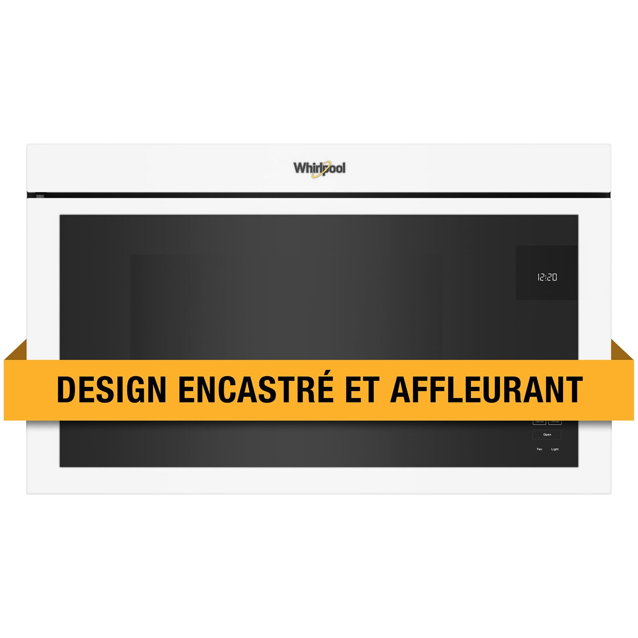 Whirlpool Four micro-ondes 1,1 pi cu avec hotte intégrée YWMMF5930PW--