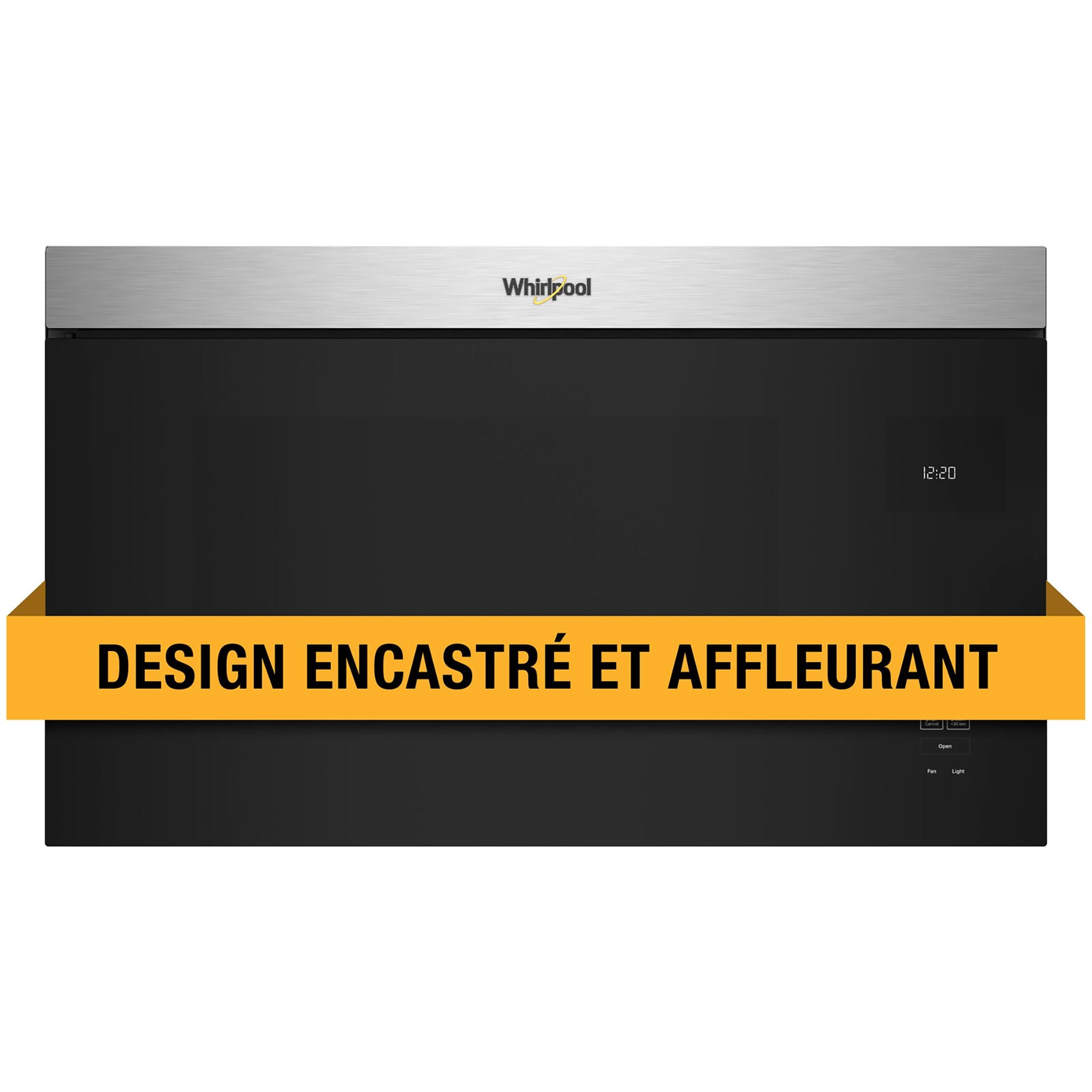 Whirlpool Four micro-ondes 1,1 pi cu avec hotte intégrée acier inoxydable résistant aux traces de doigts YWMMF5930PZ--