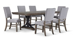 Yorkshire 7 - Piece Extendable Dining set - Warm Grey