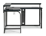 Zander II L-Shaped Gaming Computer Desk - Grey