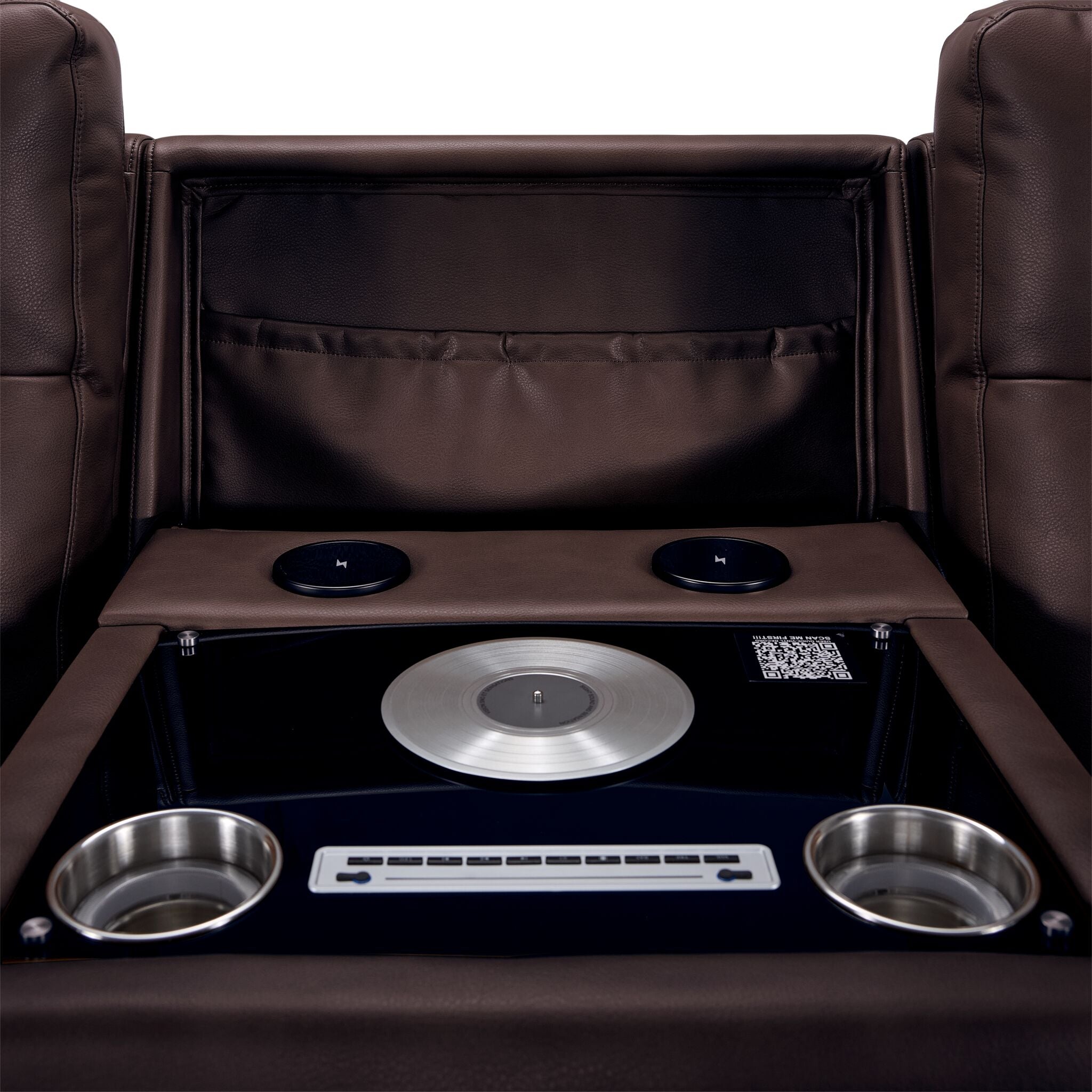 In Harmony - Zeppelin Power Reclining Sofa - Brown