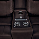 In Harmony - Zeppelin Power Reclining Loveseat - Brown