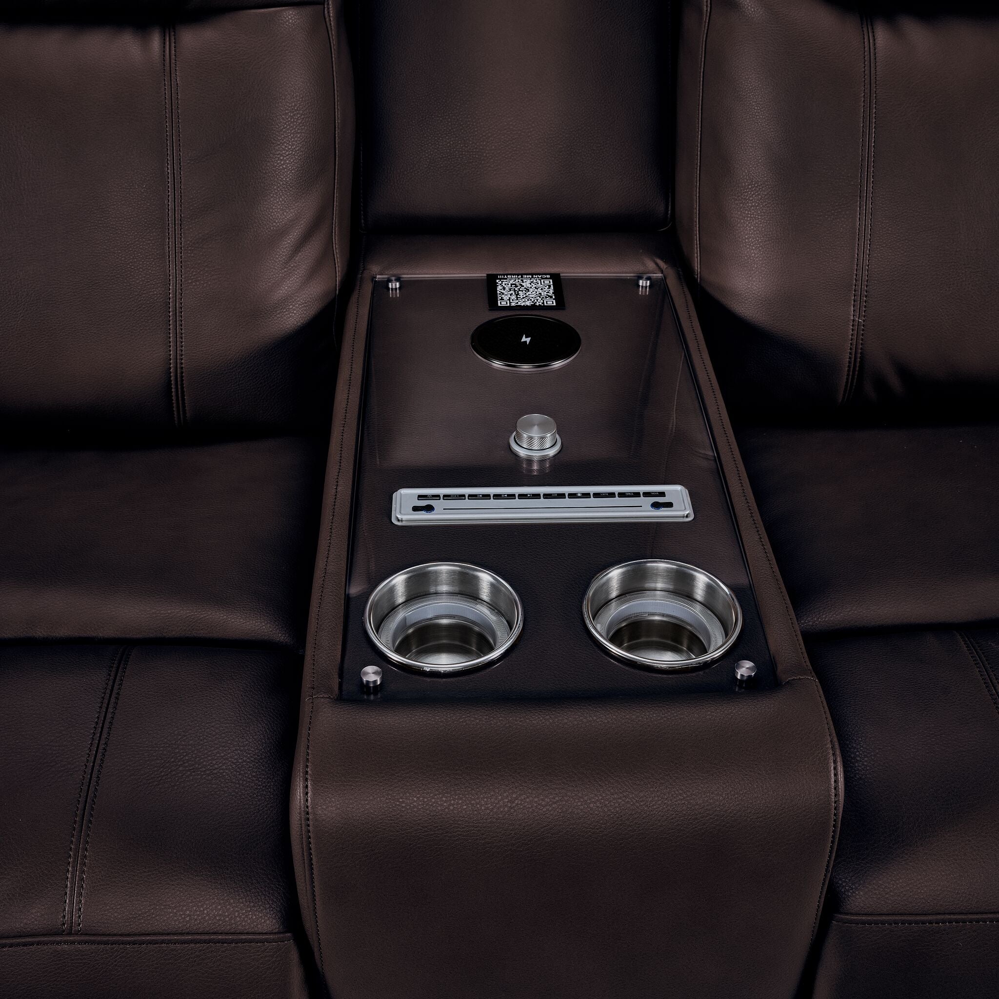 In Harmony - Zeppelin Power Reclining Loveseat - Brown