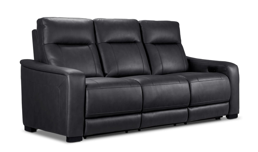 In Harmony - Zeppelin Power Reclining Sofa - Dark Grey