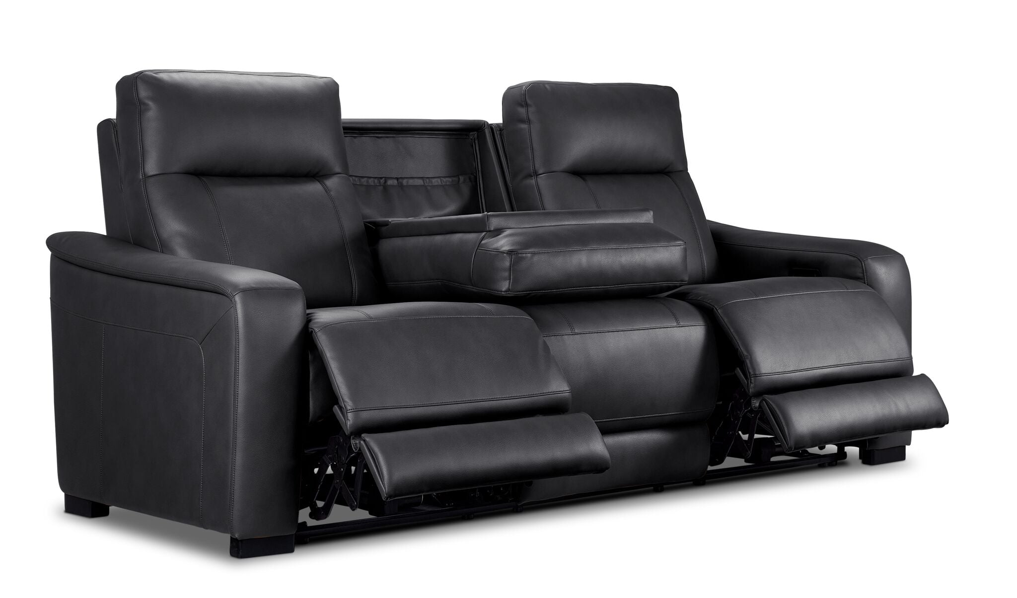 In Harmony - Zeppelin Power Reclining Sofa - Dark Grey