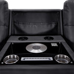 In Harmony - Zeppelin Power Reclining Sofa and Recliner Set- Dark Grey