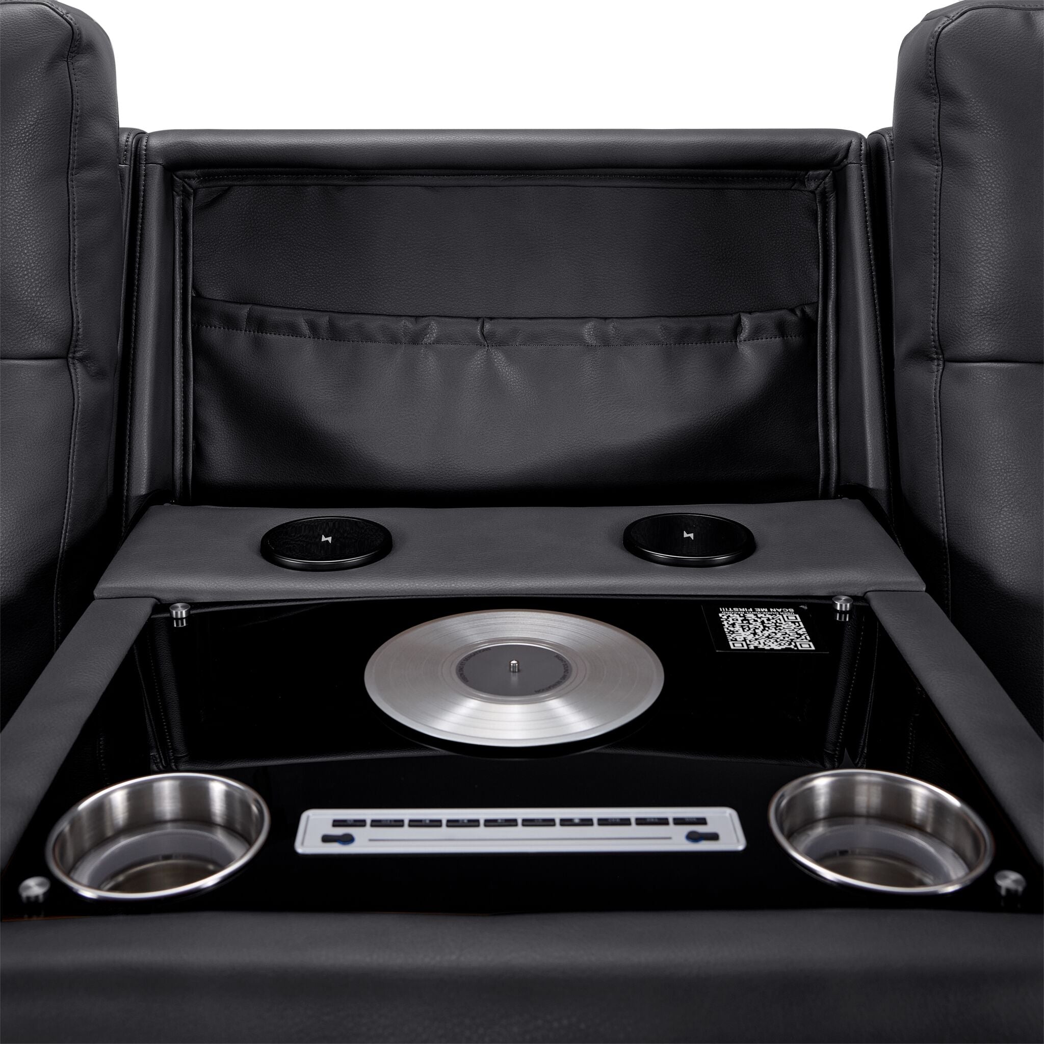 In Harmony - Zeppelin Power Reclining Sofa and Recliner Set- Dark Grey