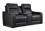 In Harmony - Zeppelin Power Reclining Loveseat - Dark Grey
