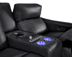 In Harmony - Zeppelin Power Reclining Loveseat - Dark Grey