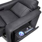 In Harmony - Zeppelin Power Recliner - Dark Grey