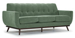 Ziva Sofa, Loveseat and Chair Set - Green