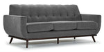 Ziva Sofa, Loveseat and Chair Set - Grey