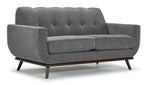 Ziva Sofa and Loveseat Set - Grey