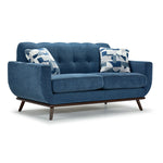 Ziva Sofa, Loveseat and Chair Set - Blue