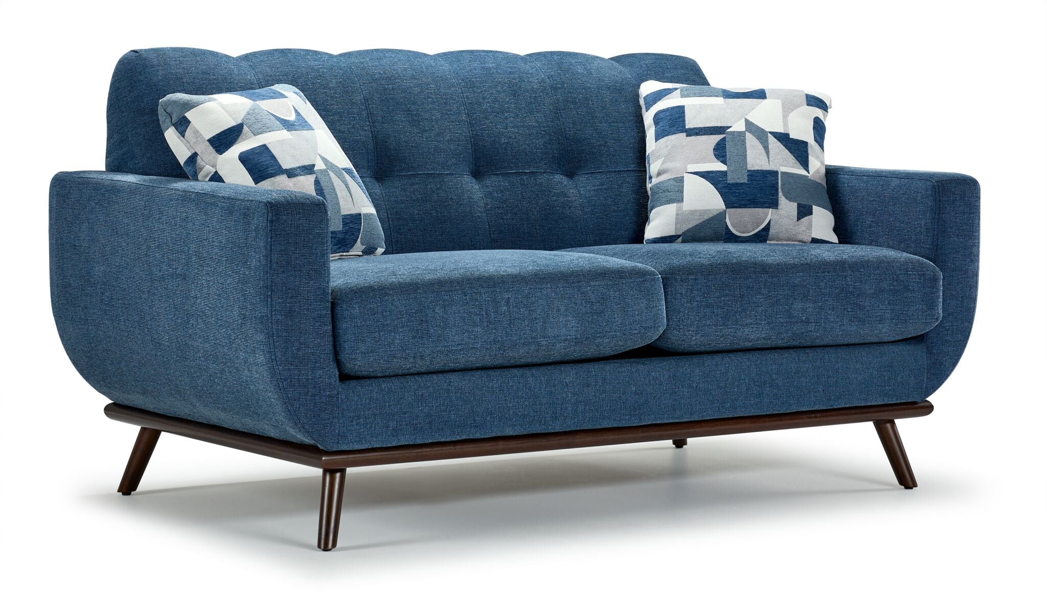 Ziva Sofa, Loveseat and Chair Set - Blue