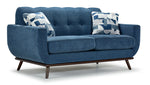 Ziva Sofa and Loveseat Set - Blue