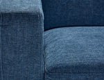 Ziva Chaise Sofa - Blue