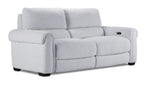 Zoey Power Reclining Sofa, Loveseat and Recliner Set - Snow