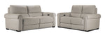 Zoey Power Reclining Sofa and Loveseat Set - Birch