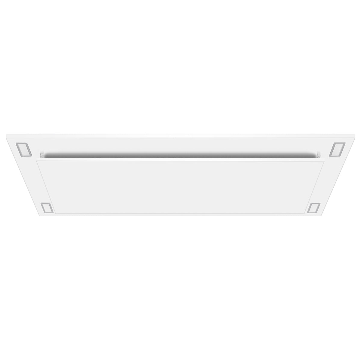 VICTORY Matte White 600 CFM Flush Ceiling Range Hood - Sunset-WH
