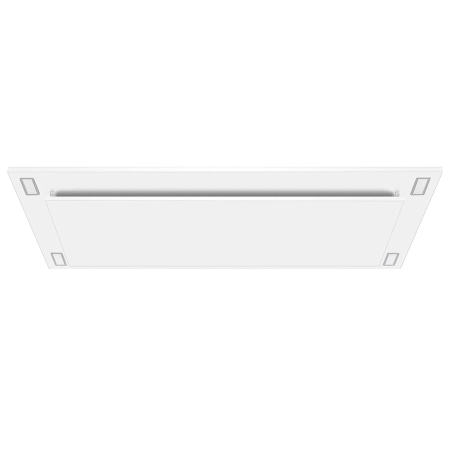 VICTORY Matte White 600 CFM Flush Ceiling Range Hood - Sunset-WH