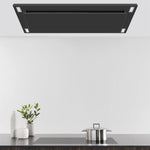 VICTORY Matte Black 600 CFM Flush Ceiling Range Hood - Sunset-BK