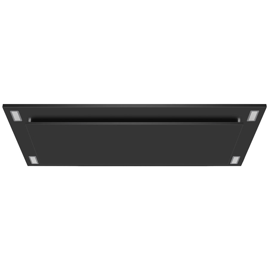 VICTORY Matte Black 600 CFM Flush Ceiling Range Hood - Sunset-BK