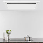 VICTORY Matte White 600 CFM Flush Ceiling Range Hood - Sunset-WH
