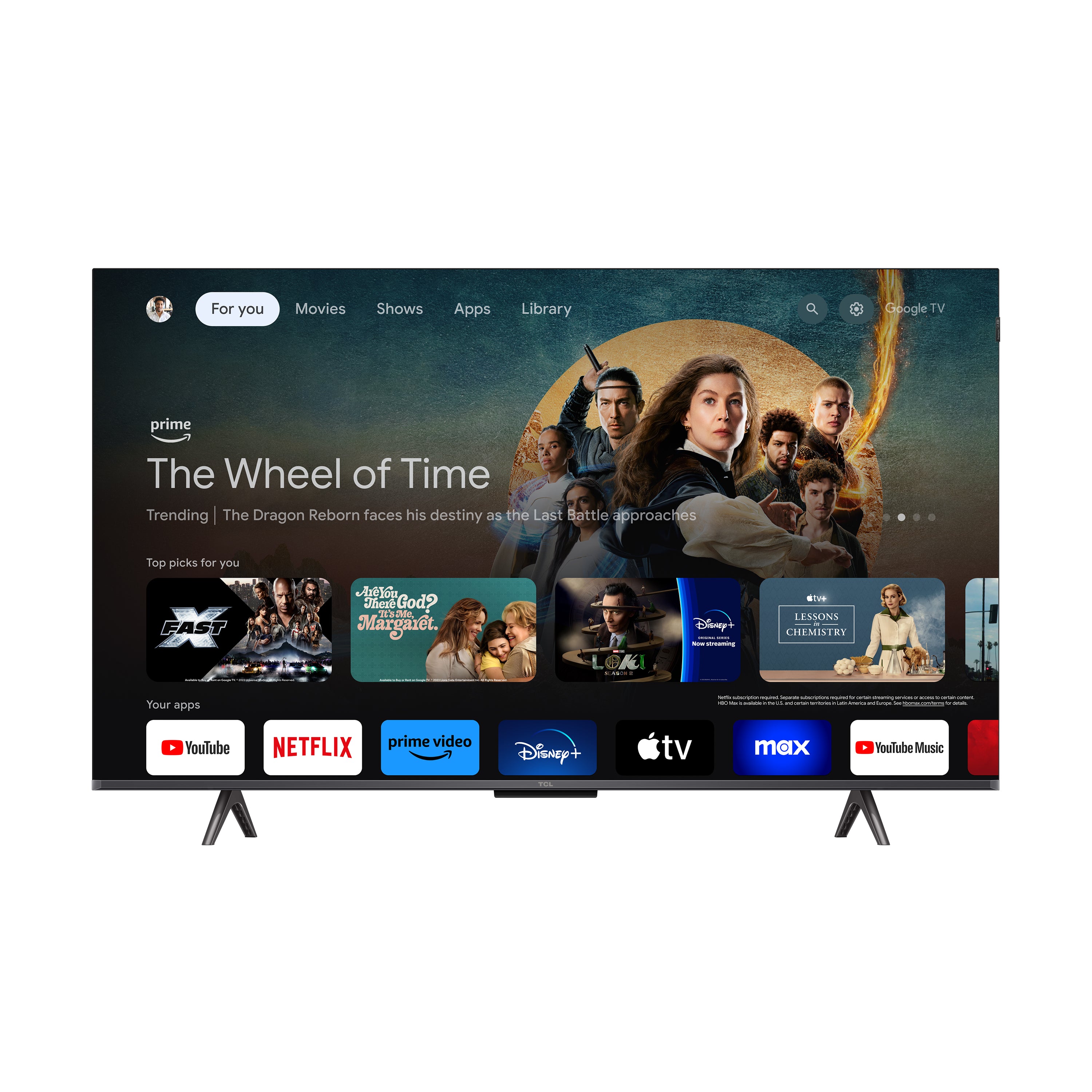 TCL 50" Q65 Class QLED 4K UHD HDR Smart TV with Google TV - 50Q651G-CA