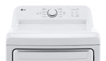 LG White Top Load Washer with Agitator and SlamProof® Glass Lid (4.8 Cu. Ft) & Dryer with Sensor Dry (7.3 Cu. Ft) - WT6105CW/DLE6100W