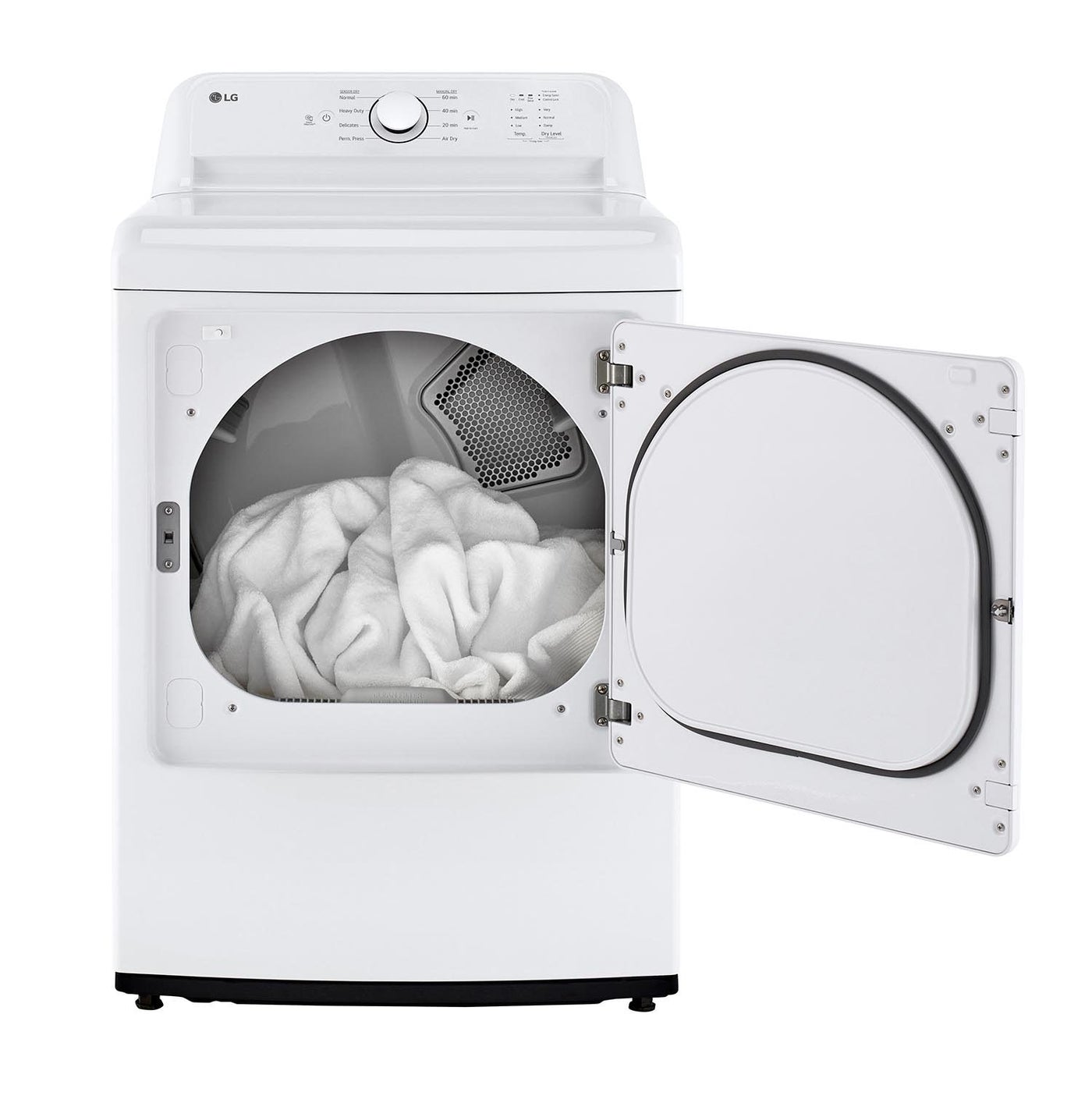 LG White Rear Control Energy Star Dryer with Sensor Dry (7.3 Cu. Ft) - DLE6100W