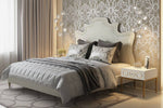Sterre Platform Velvet King Bed - Cream