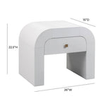 Matera Night Table - White