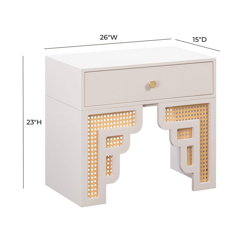 Massa Night Table - Cream