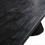 Montangu 120" Rope Dining Table -  Black