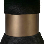 Montangu 120" Rope Dining Table -  Black