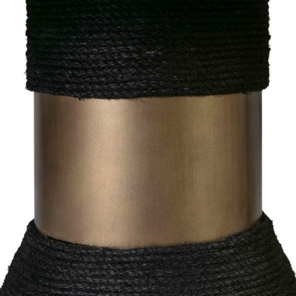 Montangu 120" Rope Dining Table -  Black