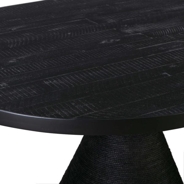 Montangu 48" Rope Dining Table -  Black