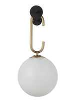 Birt Wall Sconce - Black/Brass/Frosted