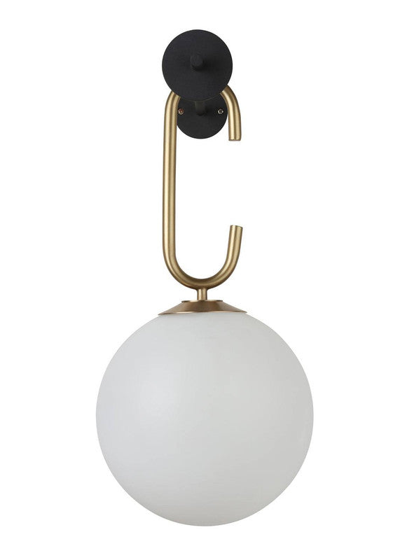 Birt Wall Sconce - Black/Brass/Frosted