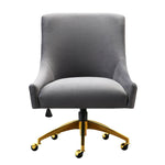 Aries Velvet Accent Chair - Grey