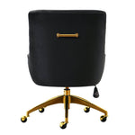 Aries Velvet Accent Chair - Black